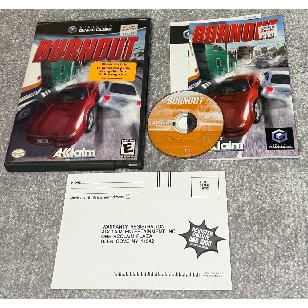 Burnout Nintendo GameCube Complete In Box - Tested Works - Picture 9 of 9